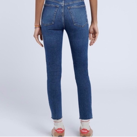 Re/Done 90s Comfort Stretch High Rise‎ Ankle Crop Jeans Women’s Size 27 - Picture 2 of 11